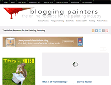 Tablet Screenshot of bloggingpainters.com